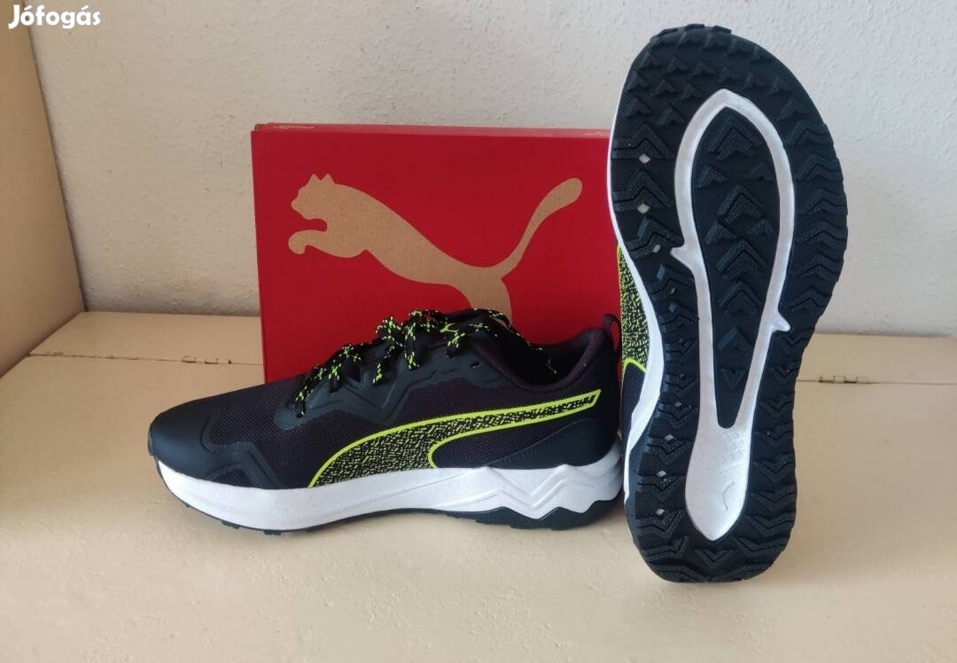[Akció!] Új Puma fekete - zöld sport cipő 43-as méret